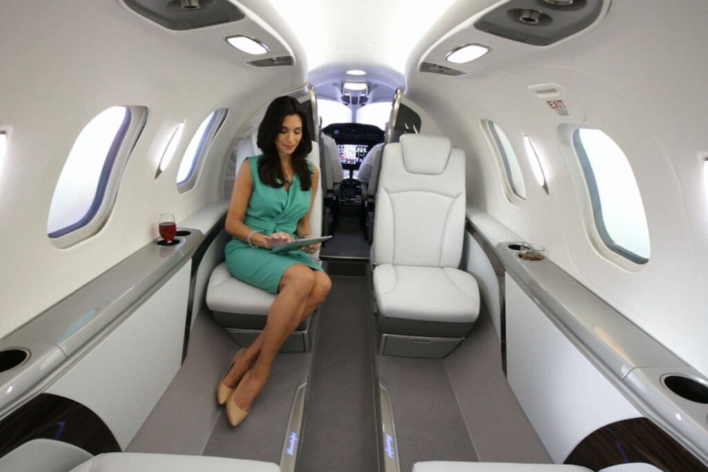 Cabin of the HondaJet HA-420
