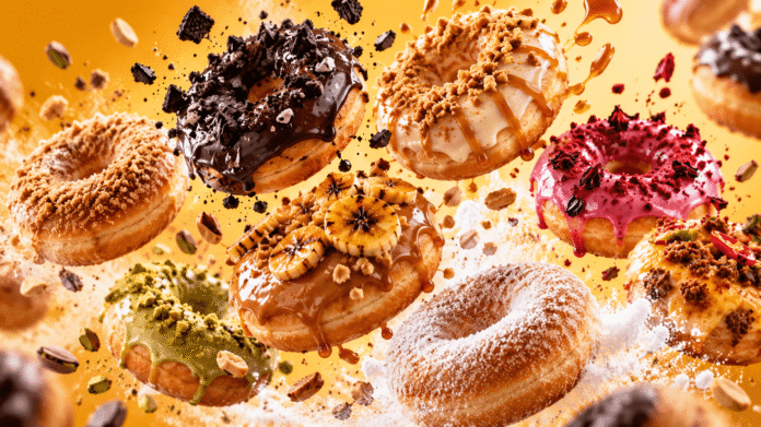 Donut Factory Nigerian donuts featuring different flavours and toppings